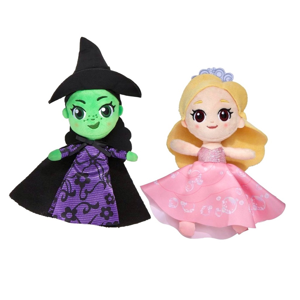 Wicked The Movie Elphaba and Glinda 10” Plush Set Witches of Oz **NEW**